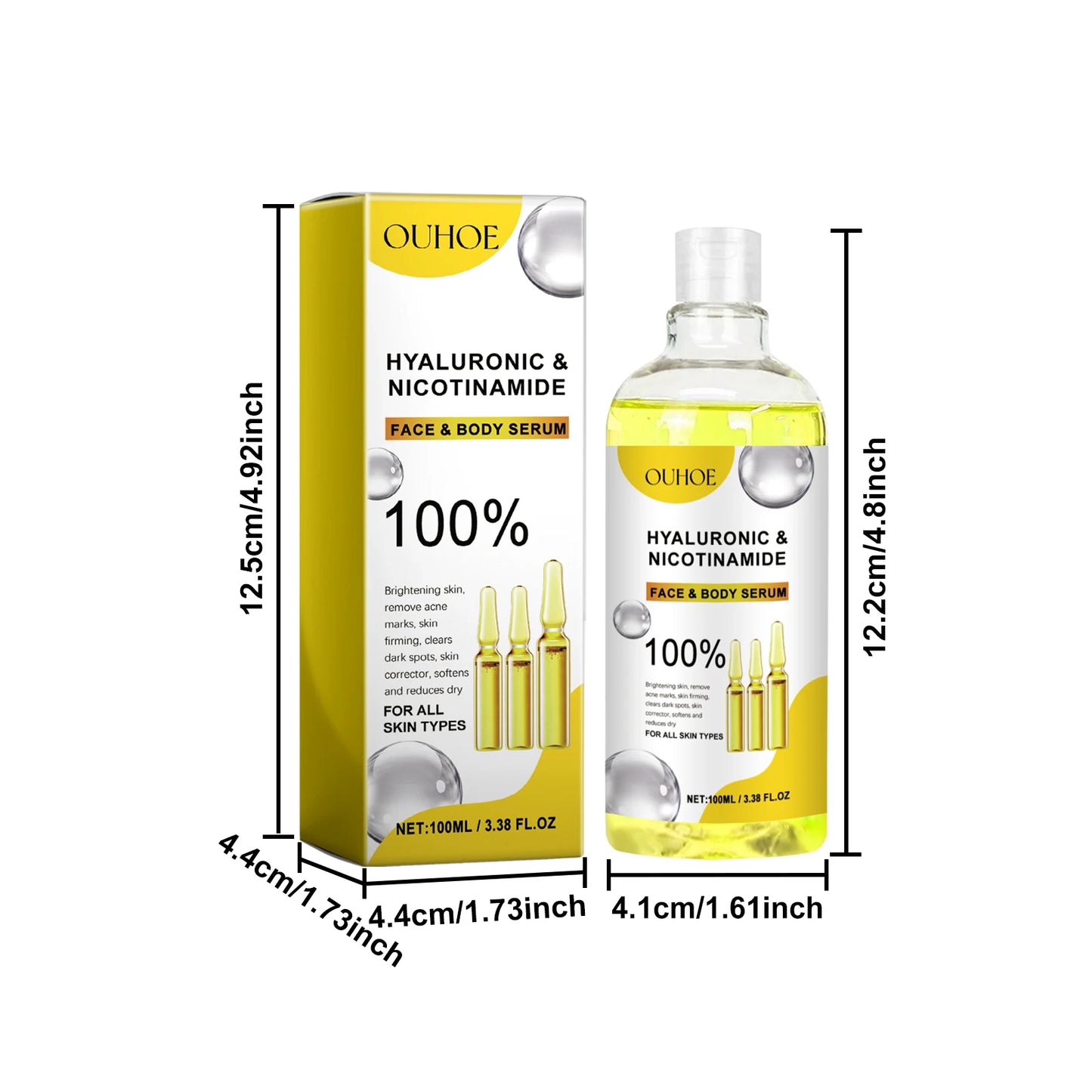 Hyaluronic Acid & Niacinamide Serum – Brightening & Firming