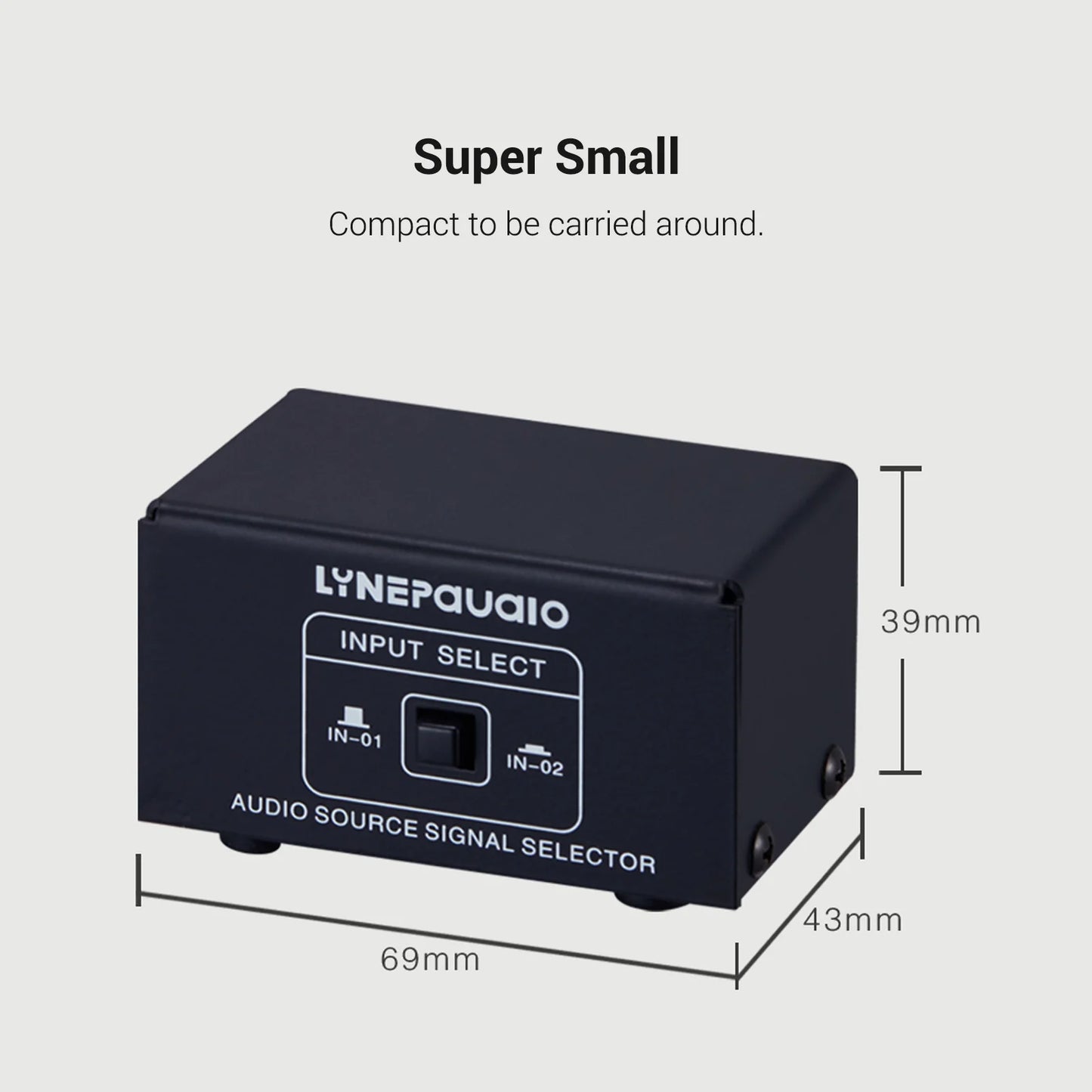 LYNEPAUAIO Audio Switcher 2 in1 Out 1 in2 B Switch Stereo Splitter