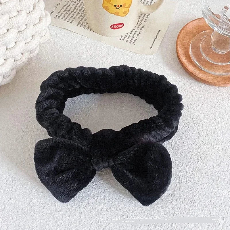 Cute Plush Coral Velvet Wristband & Hair Tie Set – 3 Piece