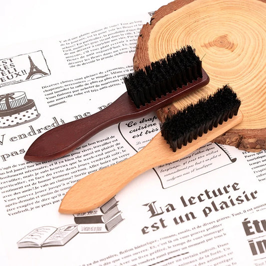 Men Beard Brush Wood Handle Hairdressing Soft Hair Cleaning Brush Retro Neck Duster Broken Remove Comb Hair Styling Salon Tools Peaceful Pleasures Health and Wellness