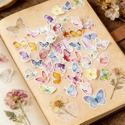 1 Box Butterfly Decoration Stickers Scrapbooks Labels Diaries Magazines Photo Albums DIY Crafts Stationery Peaceful Pleasures Health and Wellness