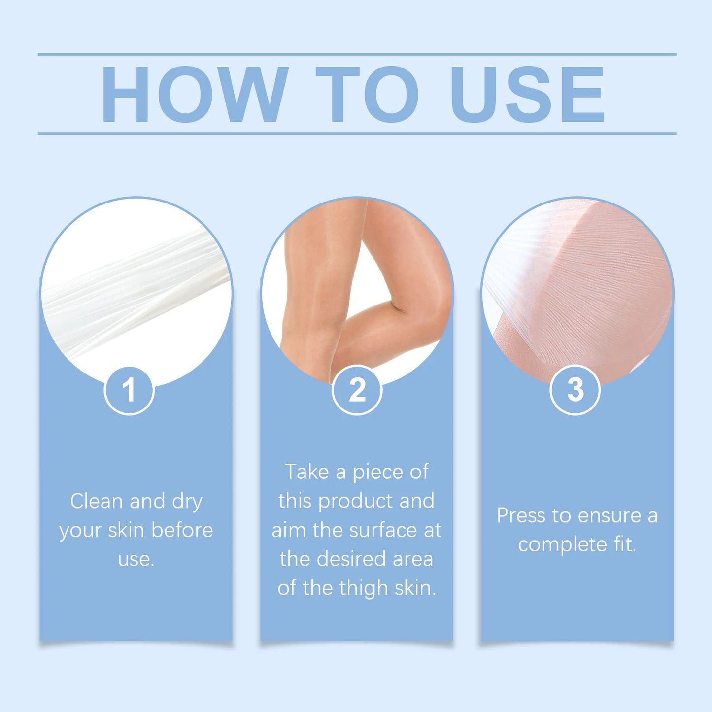 Invisible Anti-Chafing Thigh Patches – 10 Pack Waterproof