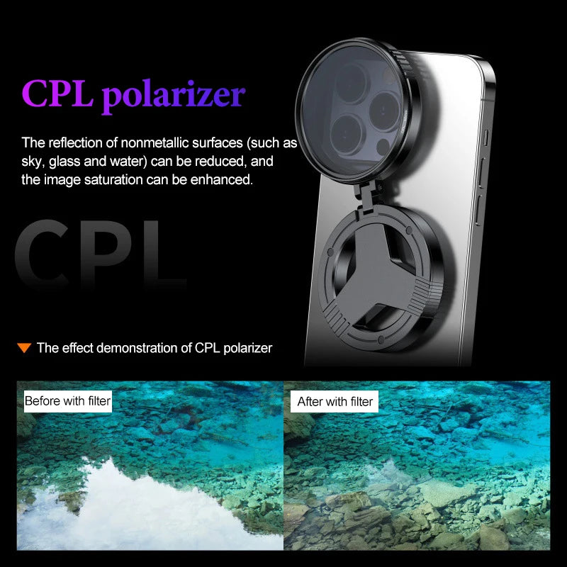 52mm variable nd cpl iphone 15 pro filter nd filter variable smartphone cellular polarizer filter phone camera phone for samsung Peaceful Pleasures Health and Wellness