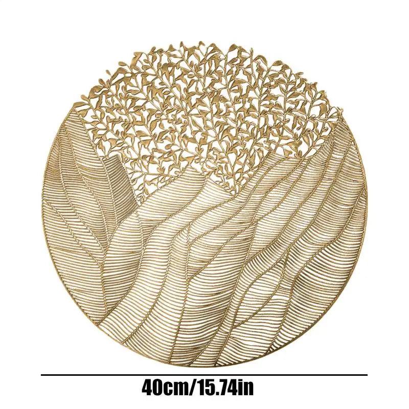 Flower Round Placemats Set of 3 – 15.7" PVC Heat-Resistant
