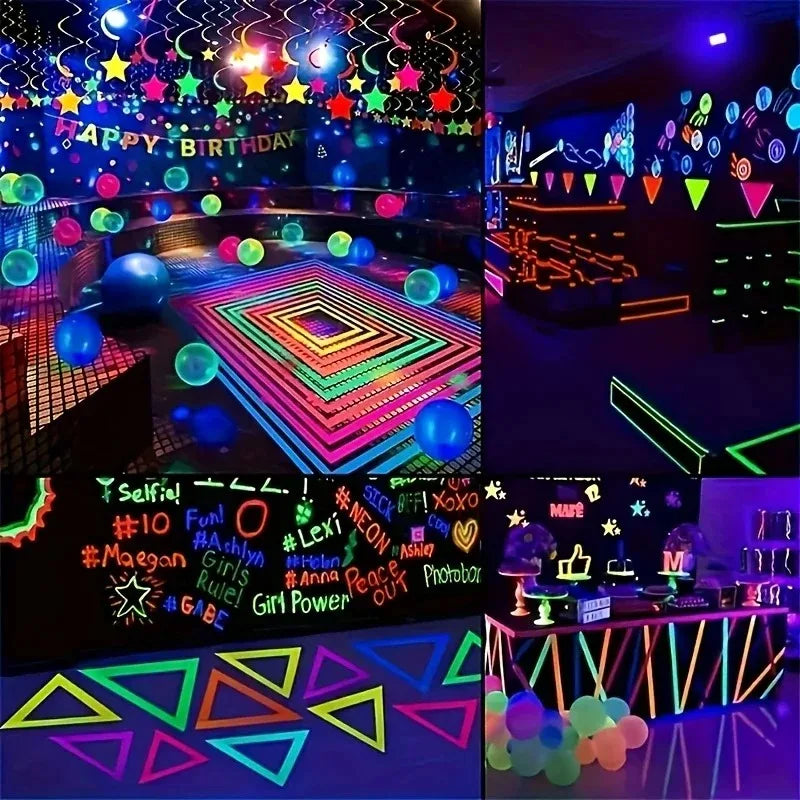 6-Roll Glow-in-the-Dark Tape Set – DIY Crafts & Holiday Gifts