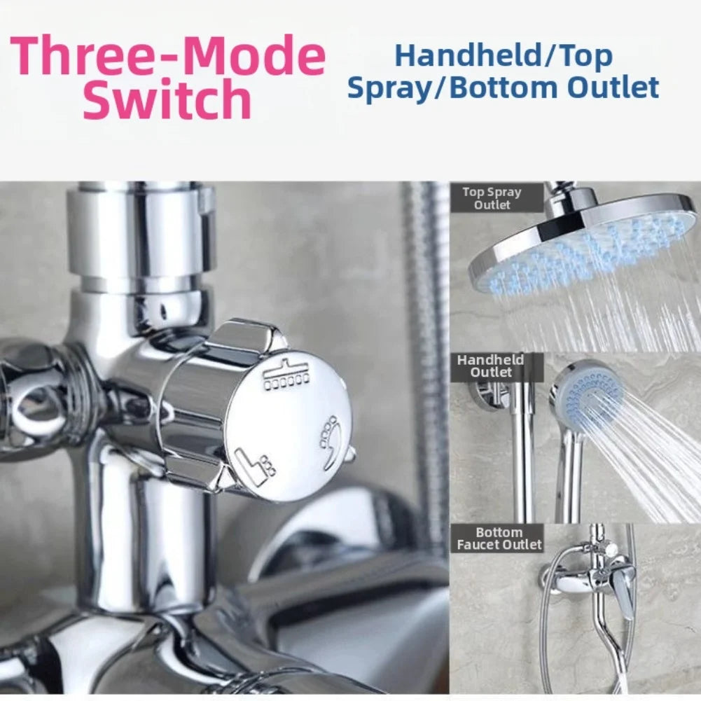Shower Fitting Handle Replacement 2 Units Three-tier Water Flow