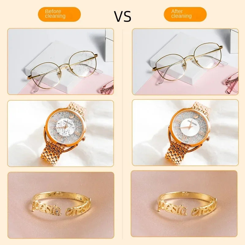 High Frequency Ultrasonic Clean Timing Ultrasonic Glasses Cleaning Ultrasound Jewelry Cleaner Machine for Jewelr and Toothbrush Peaceful Pleasures Health and Wellness