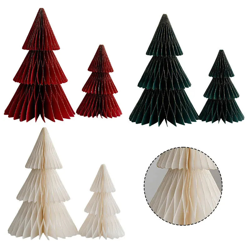 Christmas Desktop Decoration Kit – Paper Ornaments Home & Office