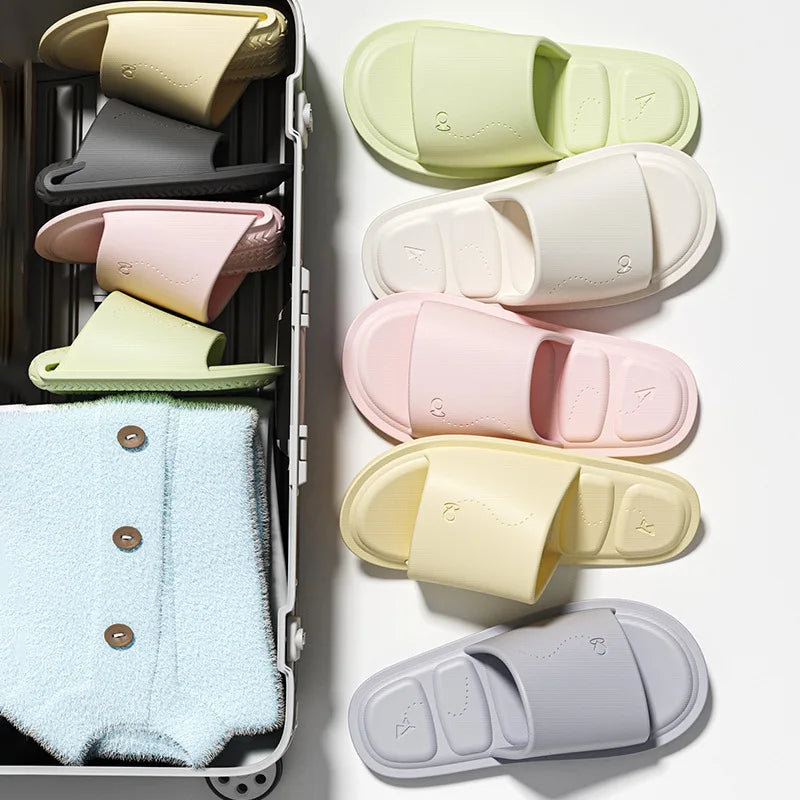 JPNTKY Foldable Travel Slippers | Lightweight EVA Unisex Slides