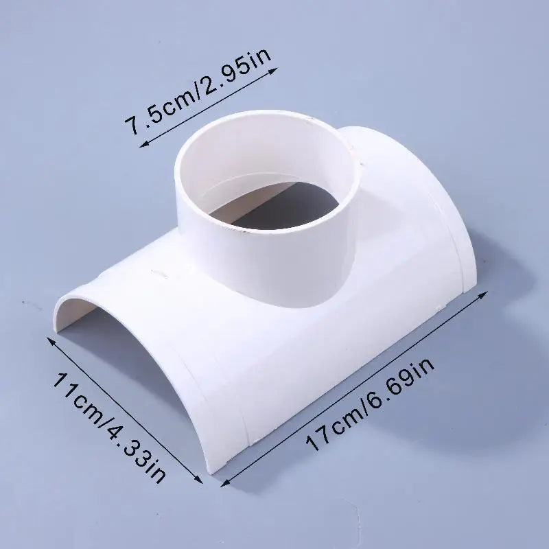 New PVC Open Tee Pipe Joint Repair Patch Drain Pipe Adapter Tube Connectors For Home Outdoor Industrial Plumbing Accessories Peaceful Pleasures Health and Wellness A4