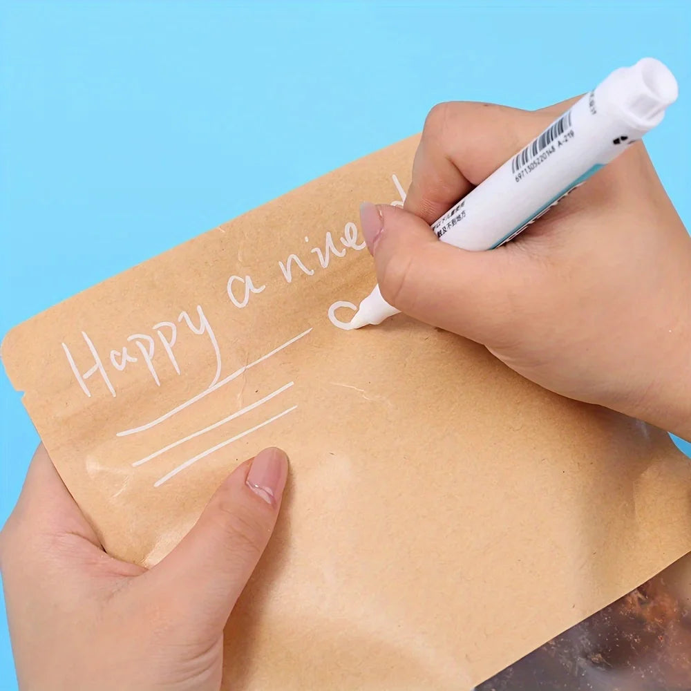 5 6 White Marker Graffiti Pen Waterproof Gel Tire Notebook Glass Paint