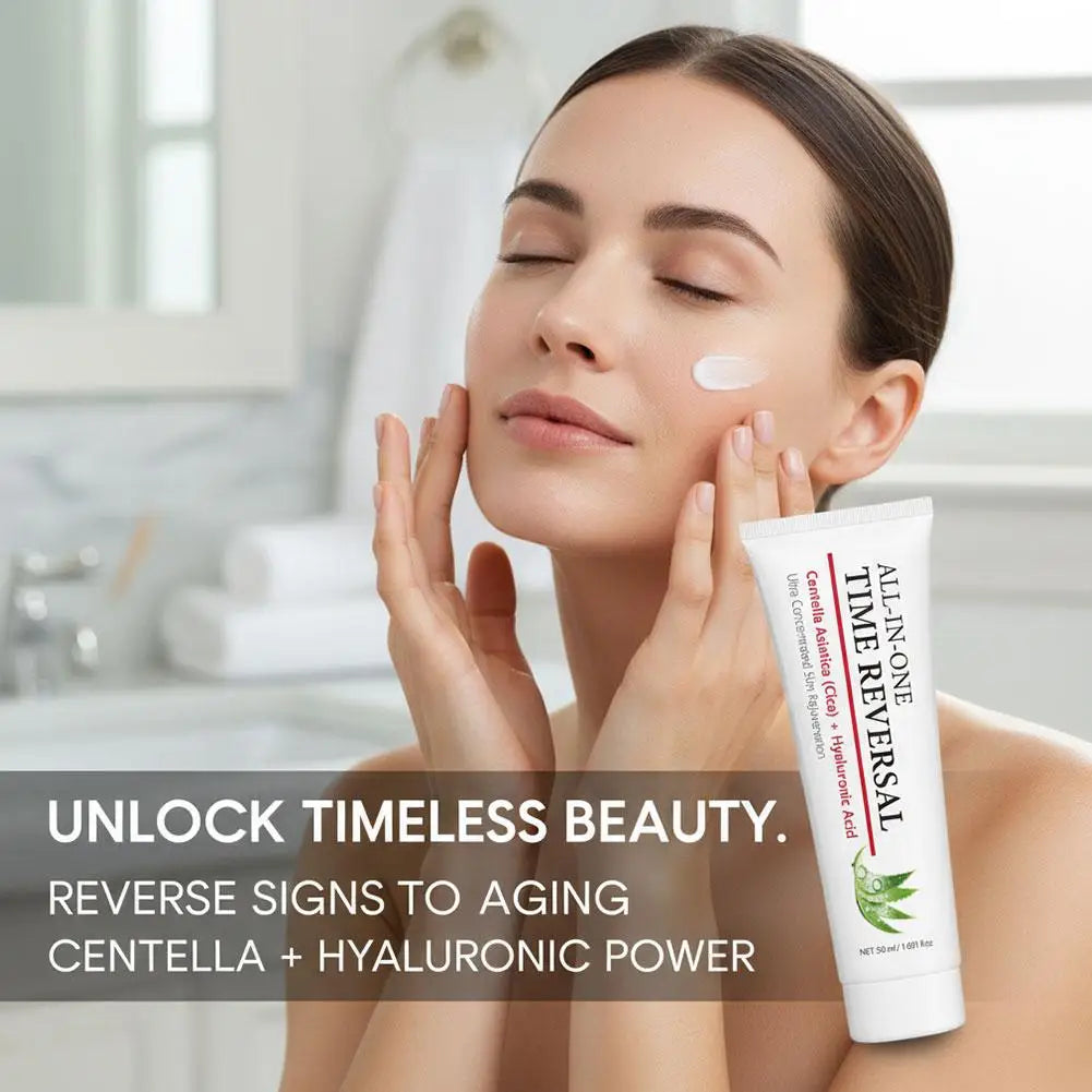All iN One Time Reversal Centella Hyaluronic Acid Deep Moisturizing Hydrating Skin Rejuvenation Care Day and Night Use 50ml Peaceful Pleasures Health and Wellness