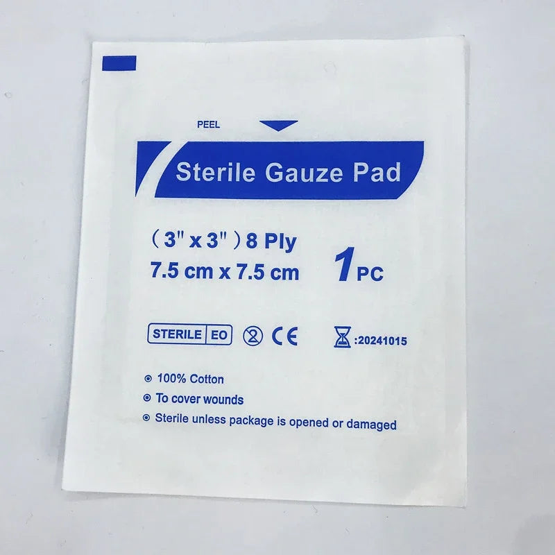 10Pcs/20Pcs/30Pcs Disposable Independently Packaged Medical Absorbent Gauze Sheets Absorbent Cotton Dressings Wound Treatment Peaceful Pleasures Health and Wellness