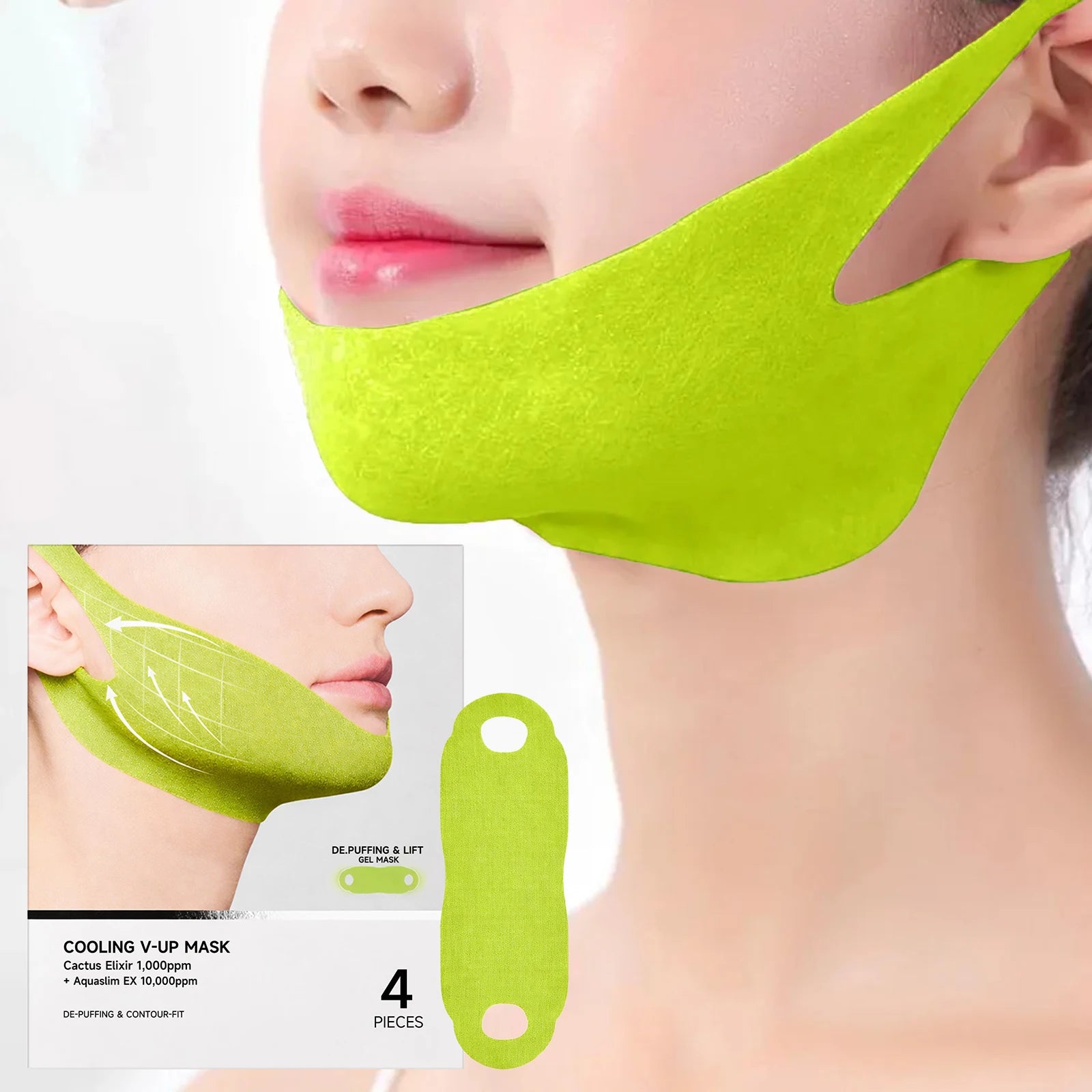 Face Lifting Mask Lift Facial Contour Tightening Anti Aging Wrinkle Remover Double Chin Reducer Facial Bandage Strap Skin Care Peaceful Pleasures Health and Wellness