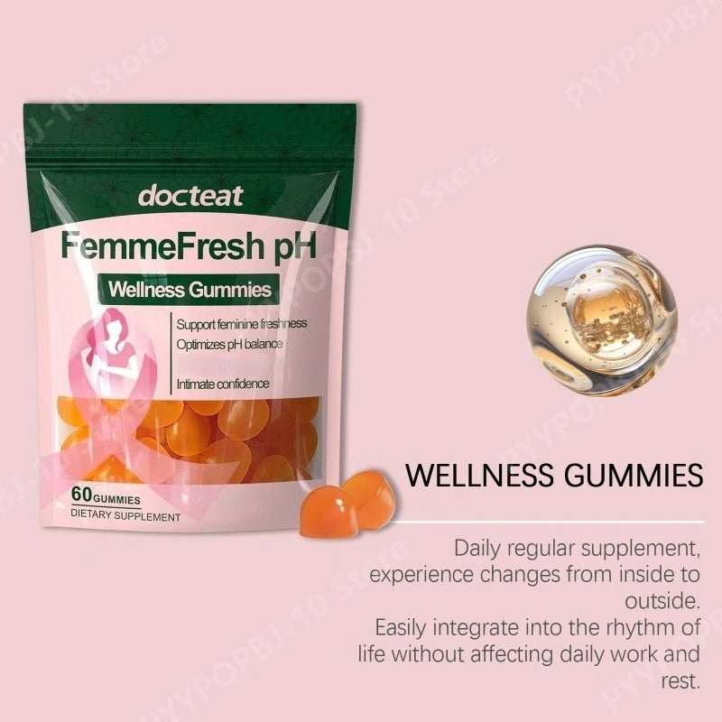 Women's Vitality Support Gentle Daily Care Gummies Soft Chews Dietary Supplement for Energy and Immune Balance 60 Count Peaceful Pleasures Health and Wellness