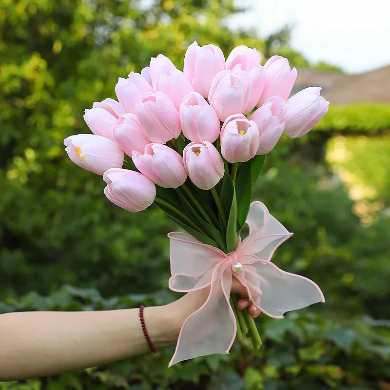10-Pack Real Touch Artificial Tulips – Wedding & Home Décor