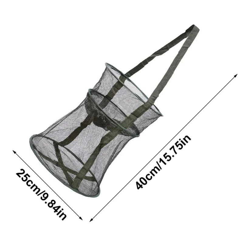 Collapsible Fishing Trap Net, Foldable Multi-Purpose Catcher For Crab Shrimp Eel Minnow Crayfish Outdoor Tackle Peaceful Pleasures Health and Wellness DY07