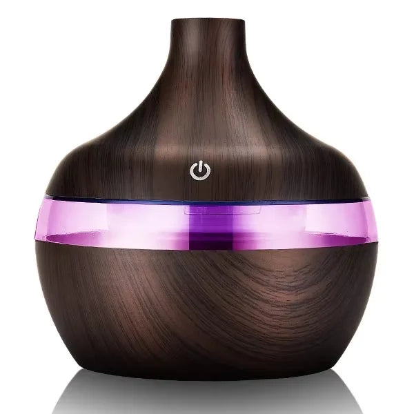 HOMEFISH 300ml Wood Ultrasonic Aroma Diffuser & Humidifier
