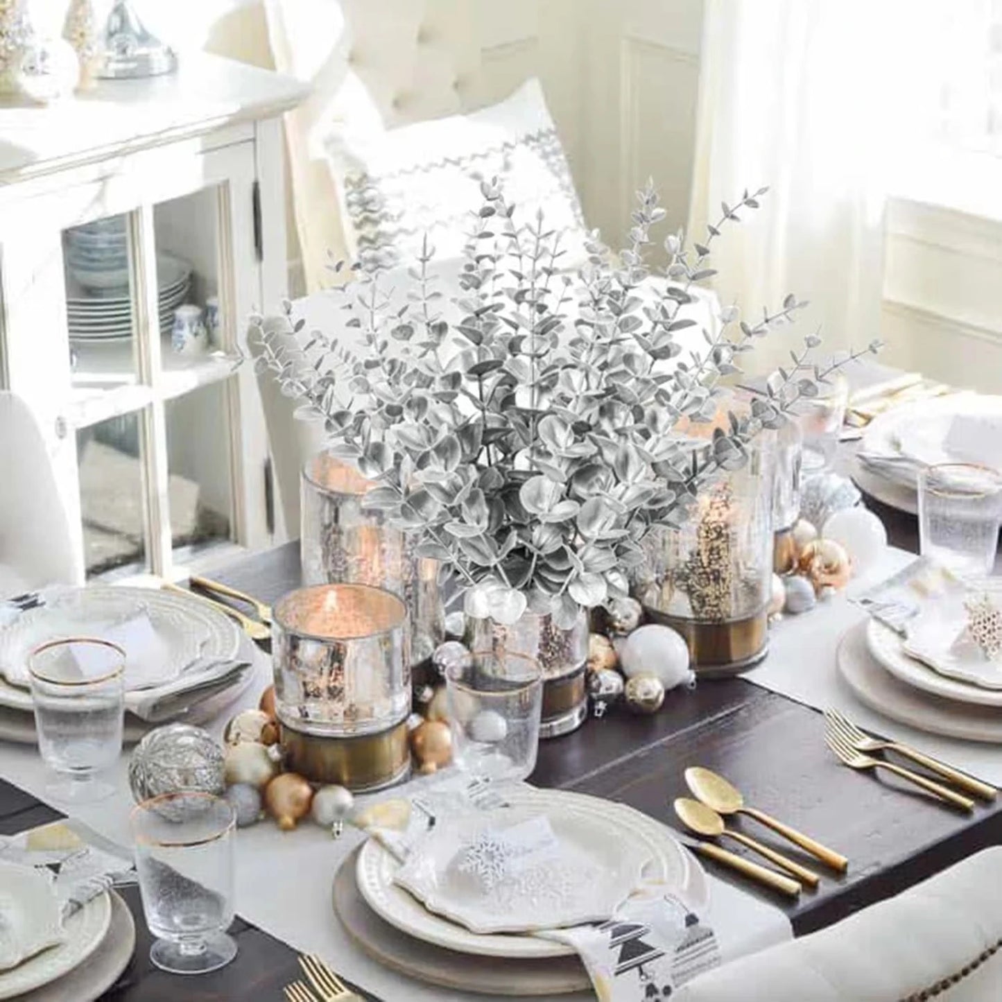 Artificial Eucalyptus Branches Faux Greenery – Wedding & Décor