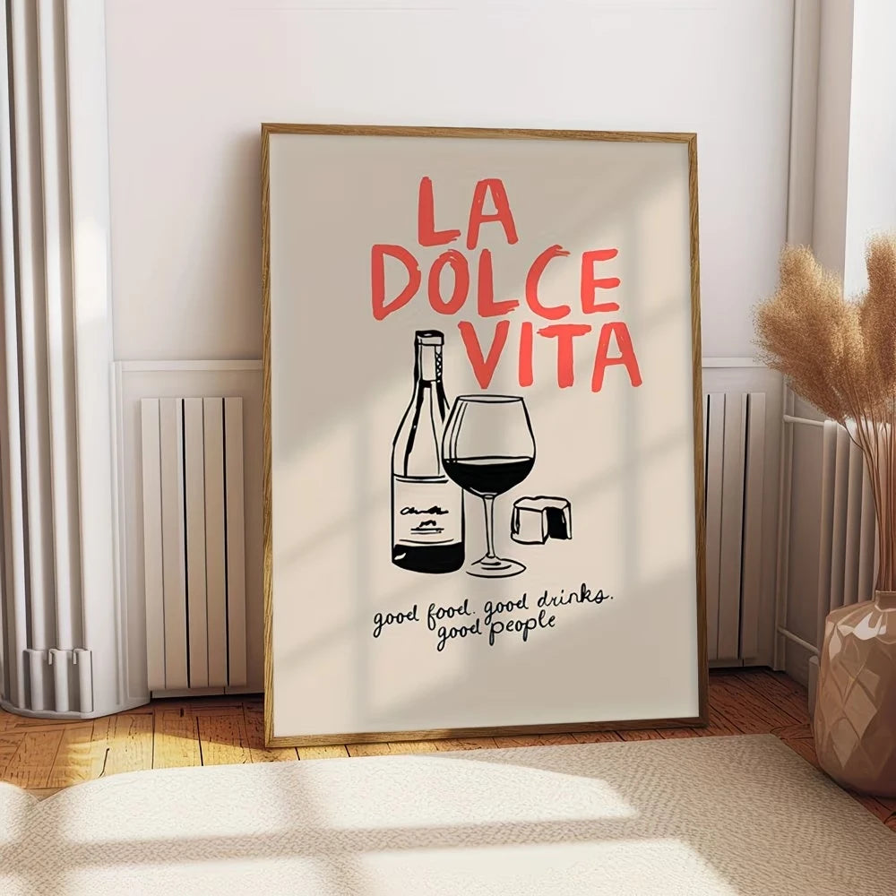 Good Food Vibes Canvas Wall Art Print | Kitchen & Home Decor