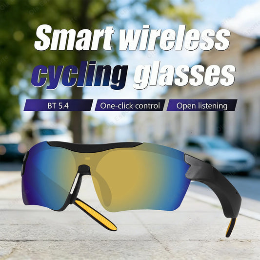 Newest Audio Outdoor Smart Glasses Wireless Bluetooth Call Music Cycling Sports Headphone UV Protection Sunglasses for Men Women Peaceful Pleasures Health and Wellness