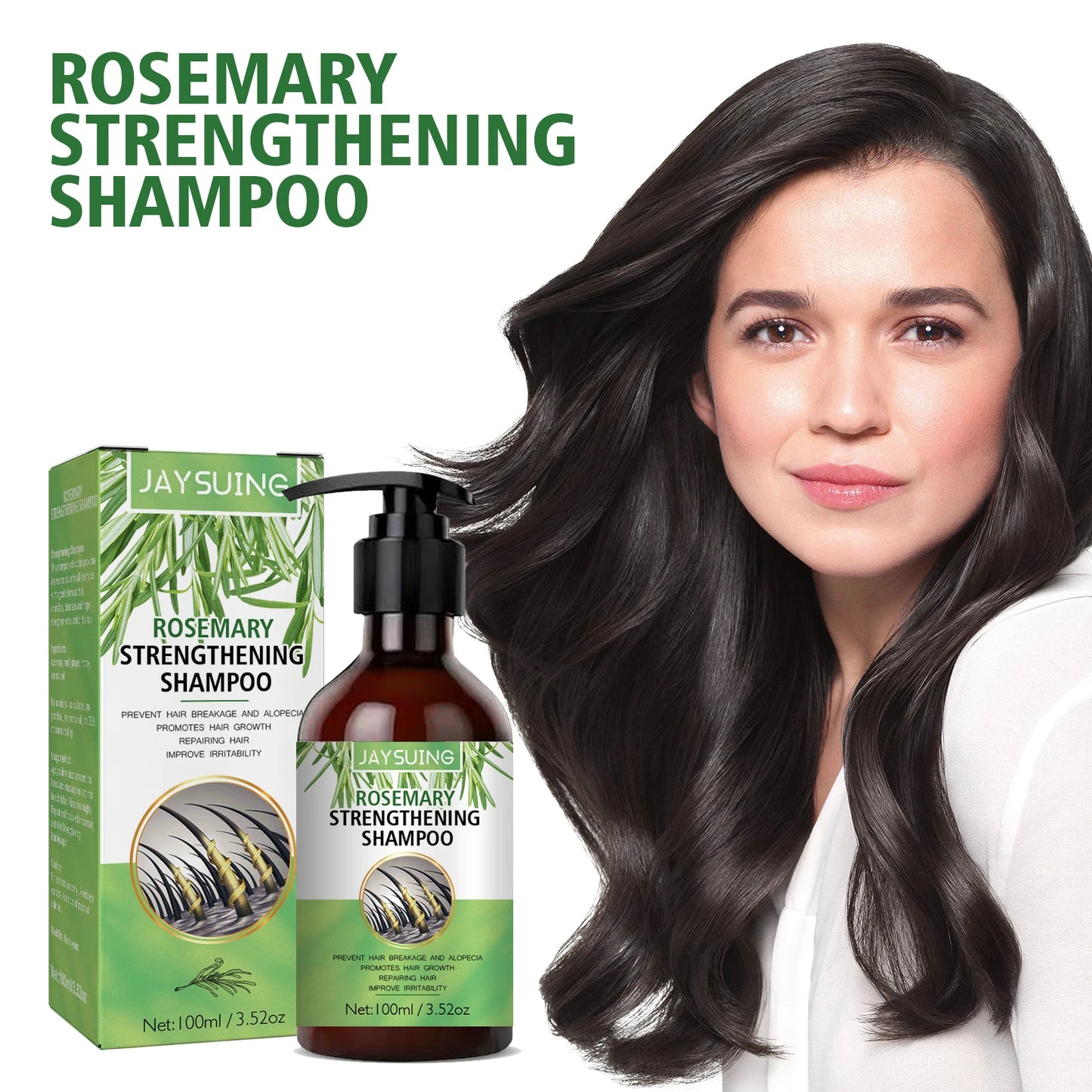Jaysuing Rosemary Shampoo – Anti Hair Loss & Repair 100ml