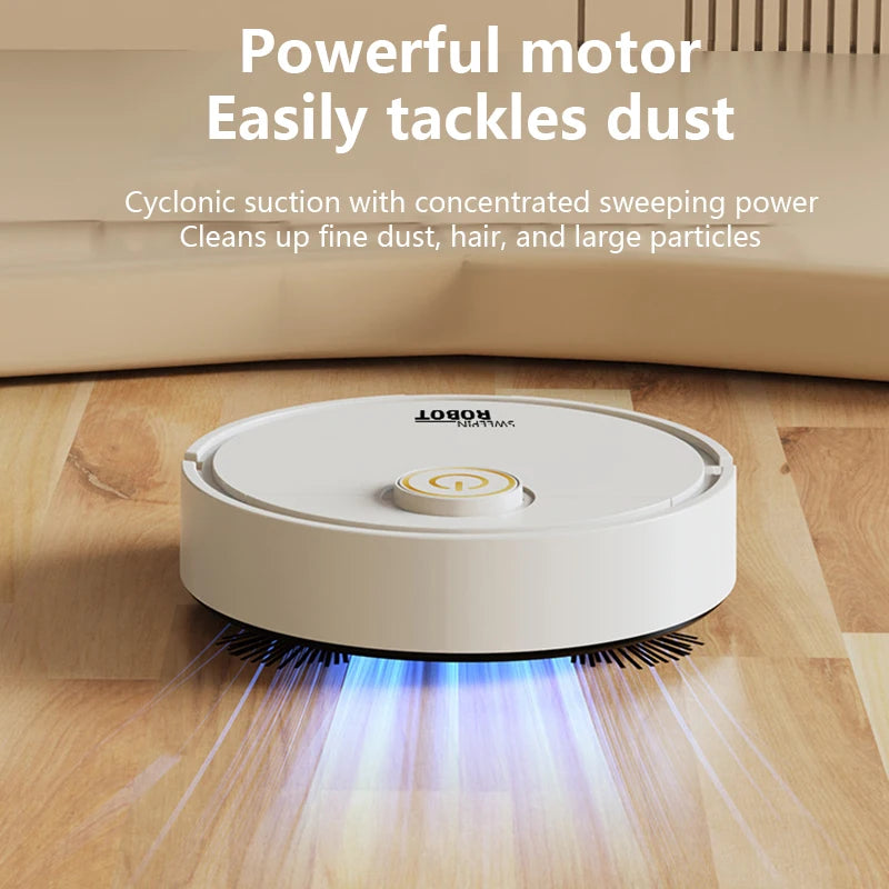 3-in-1 Automatic Sweeping Robot Sweep Vacuum Cleaner Mopping Floor USB Rechargeable Mini Cleaner Home Cleaning Machine Peaceful Pleasures Health and Wellness