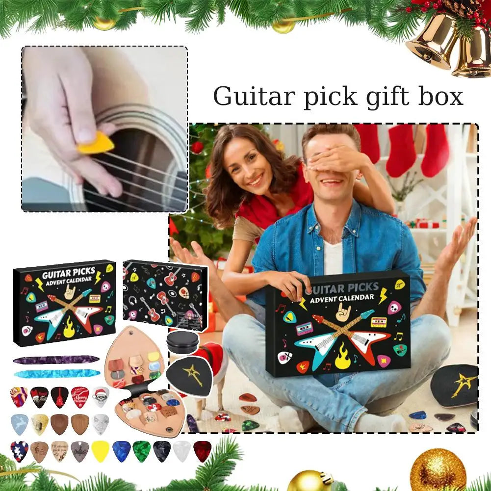 Guitar Picks Advent Countdown Calendar – 20 Picks + Holder