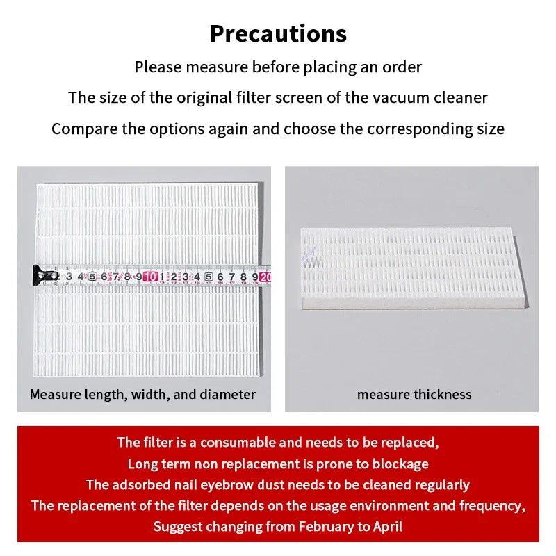 Nail Dust Collector Replacement Filter Nail Vacuum Cleaner Filter Manicure Screen Plate Brushless Nail Dust Extractor Filter Peaceful Pleasures Health and Wellness