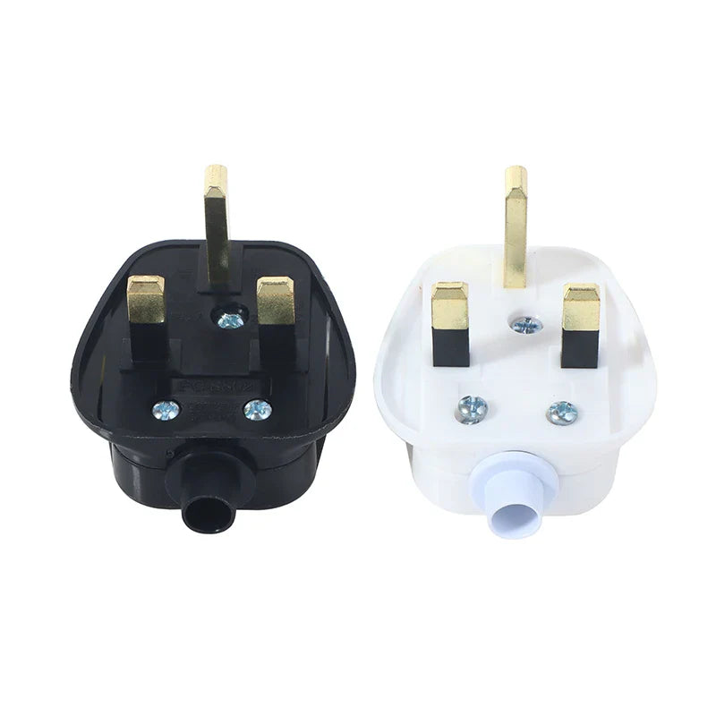UK Type G 13A Fused 3-Pin Mains Plug – Rewirable Connector