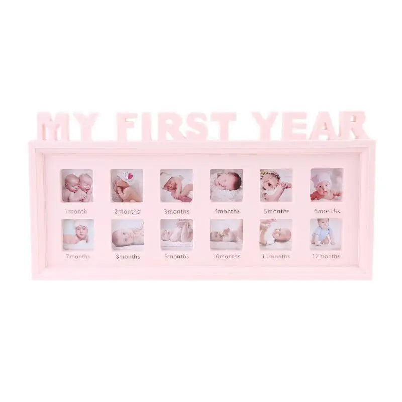 Baby First Year Photo Frame | 12-Month Newborn Keepsake