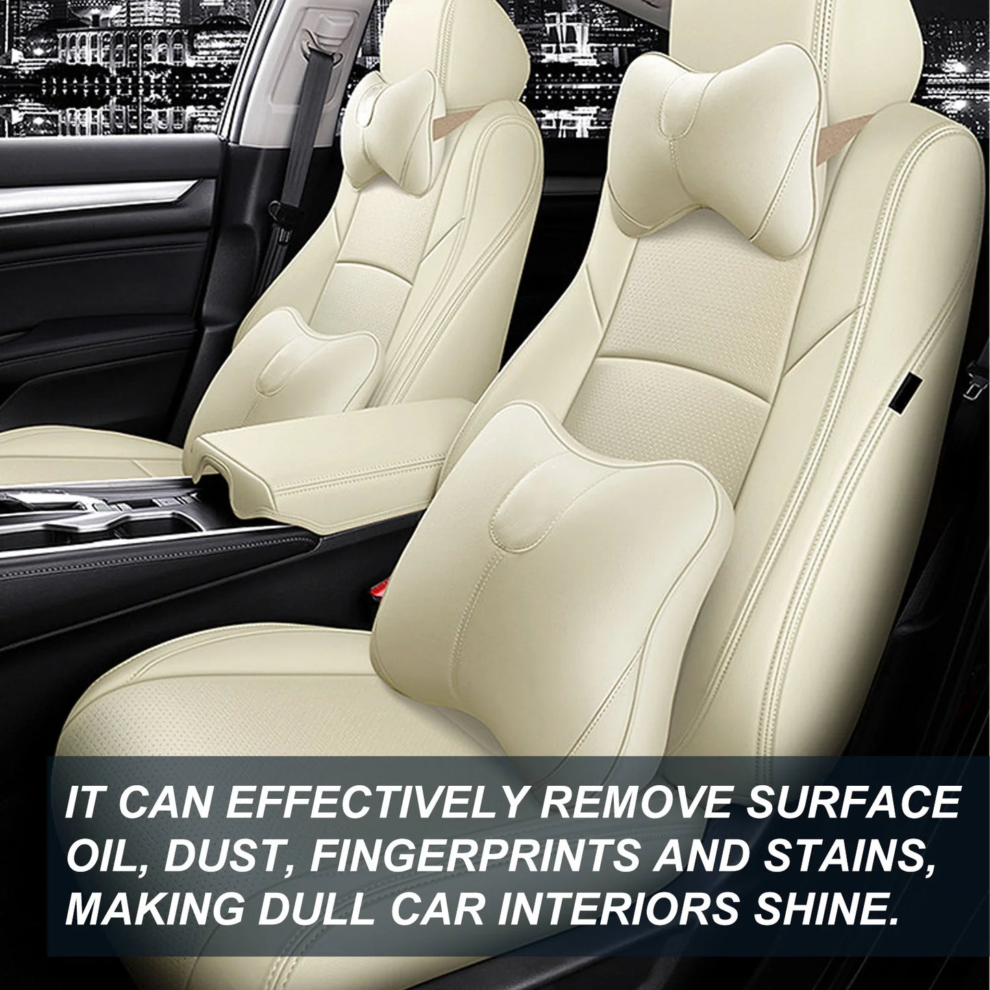 Automotive Interior Cleaner – Dashboard, Leather & Seat Care Set