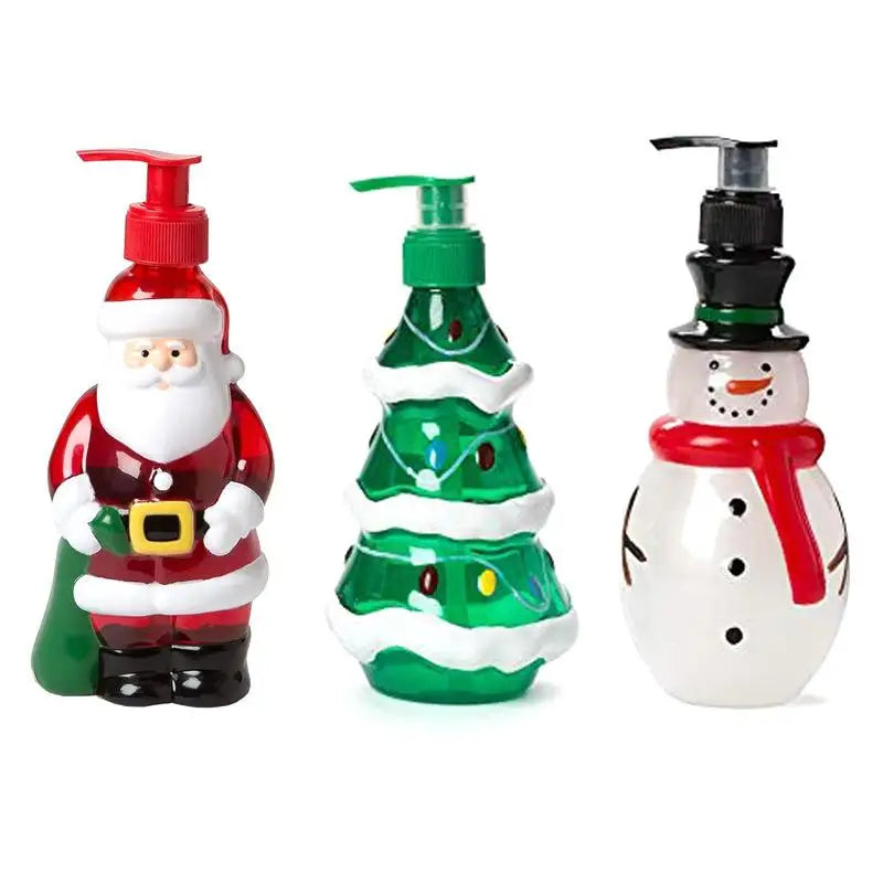 Gift Series for Christmas - 350ml Hand Dispensing Snowman Bottle for Household Use Peaceful Pleasures Health and Wellness