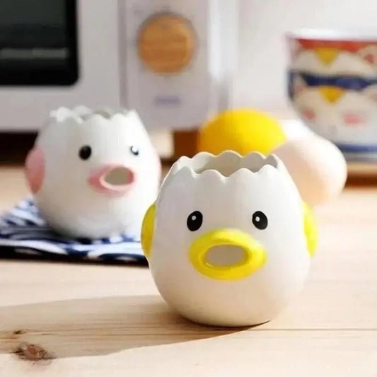 Funny Small Chick Separator Suitable Eggs Yolk White Ceramics Peaceful Pleasures Health and Wellness