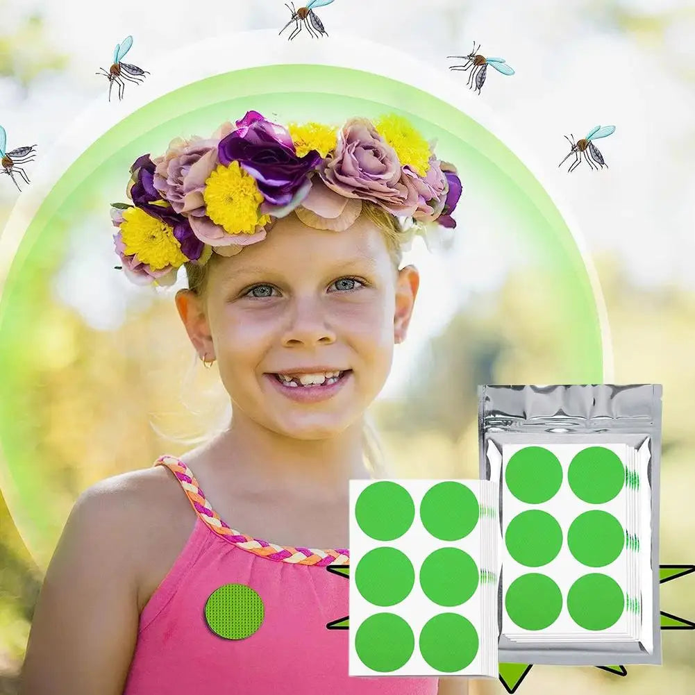 60Pcs Natural Mosquito Repellent Stickers Safe for Kids Peaceful Pleasures Health and Wellness