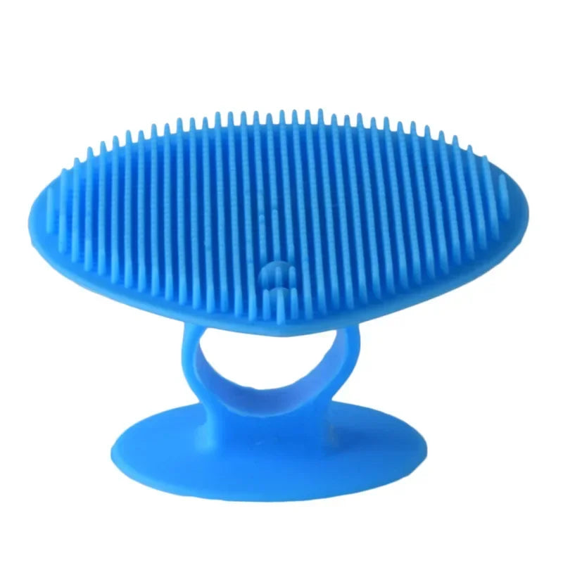 Oft Portable Face Cleansing Pad Comfortable Face Exfoliator Scrubbers Silicone Facial Cleansing Brush Peaceful Pleasures Health and Wellness Blue