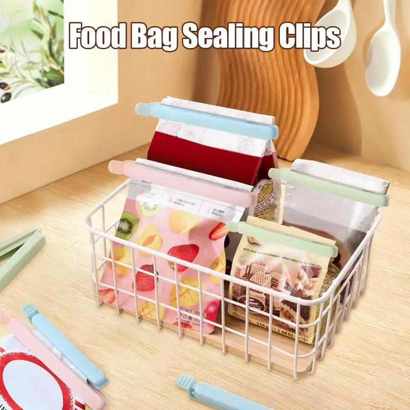 10-Pack Colorful Food Bag Sealing Clips | Kitchen Storage Food Bag Clips Peaceful Pleasures Health and Wellness