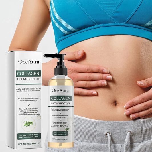 OceAura Collagen Body Oil | Moisturizing Lifting Dry Skin Oil Collagen Body Oil Peaceful Pleasures Health and Wellness