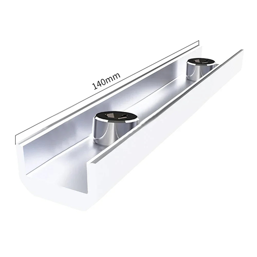 4-Pack Aluminum Rail Connectors for Solar Panel Roof Mounting