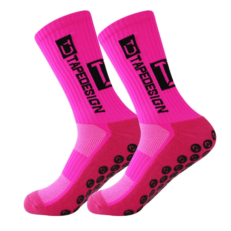 2022 New Football Socks Anti-Slip High Quality Soft Breathable Thickened Towel Bottom Sports , Cycling ,Legging ,Women, Men Peaceful Pleasures Health and Wellness socks pink Free