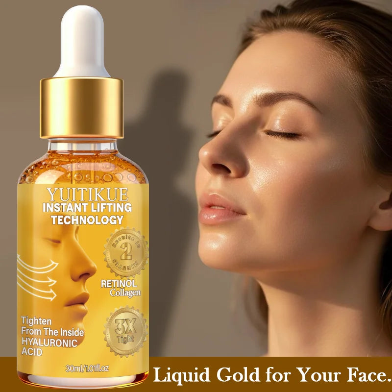 YUITIKUE Retinol Collagen Lifting Serum 30ml Instant Tightening with Hyaluronic Acid for Firm, Youthful Skin Peaceful Pleasures Health and Wellness
