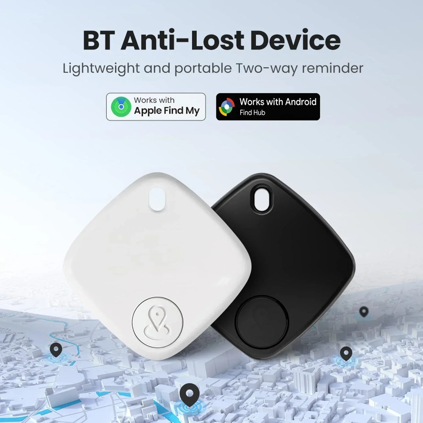 GGBEE Bluetooth Tracker – Works with Find My & Find Hub App