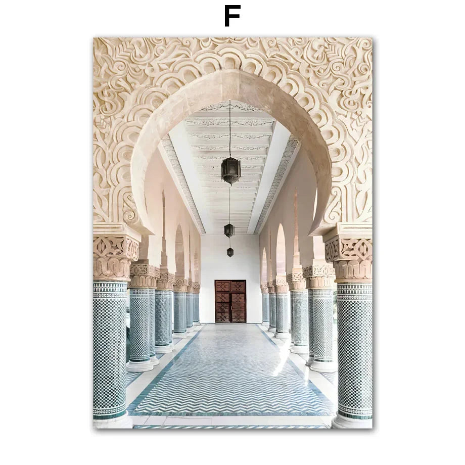 Islamic Wall Art Canvas Print – Kaaba Mecca Mosque Muslim Decor Canvas Wall Art Print Peaceful Pleasures Health and Wellness F 40x60cm Unframed