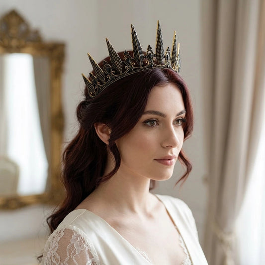 Bridal Rhinestone Crown Headband Alloy Crystal Wedding Party Accessory Peaceful Pleasures Health and Wellness