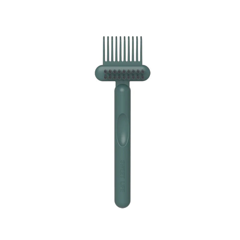 Comb Cleaning Brush – Hair Brush Cleaner Tool for All Combs Brush Cleaning Tool Peaceful Pleasures Health and Wellness dark green
