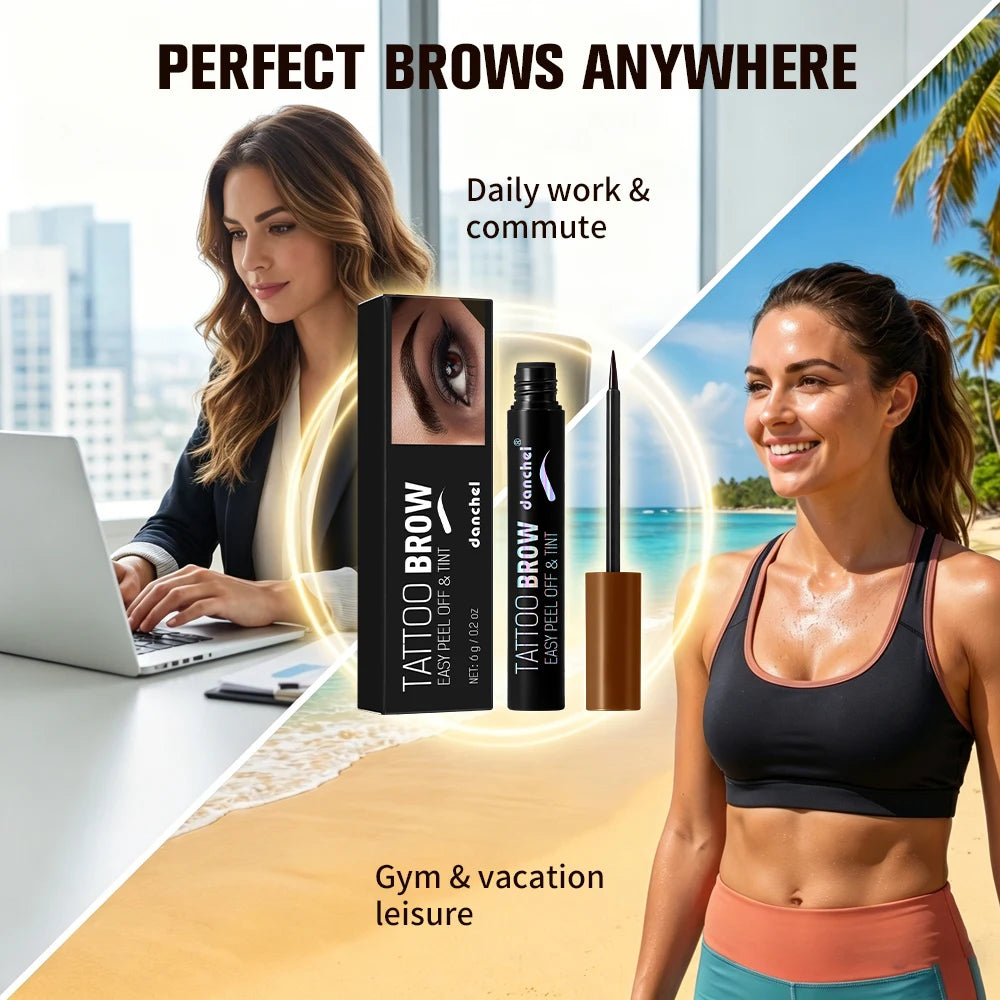 Eyebrow Gel Peel-off Long Lasting Fuller Defined Eyebrow Makeup Waterproof & Transfer-proof Suitable for Beginners Eyebrow Gel Peaceful Pleasures Health and Wellness