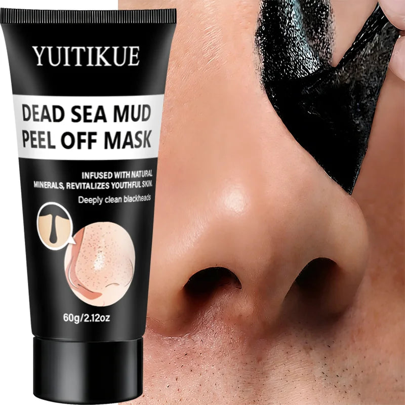 YUITIKUE Dead Sea Mud Peel Off Mask 60g Deep Clean Blackheads & Revitalize Skin with Natural Minerals Peaceful Pleasures Health and Wellness