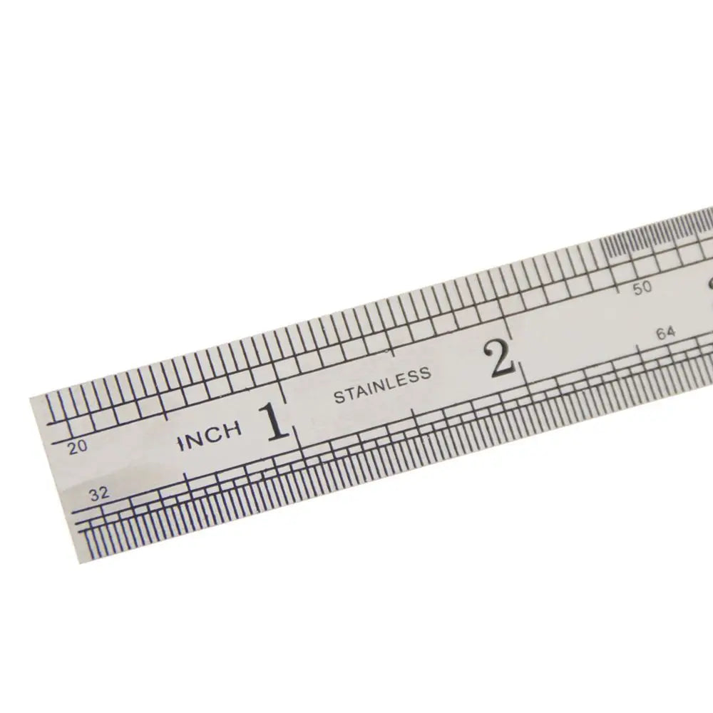 Stainless Steel Double Sided Office Accessories School Stationery Drafting Supplies Straight Ruler Measuring Tool Peaceful Pleasures Health and Wellness