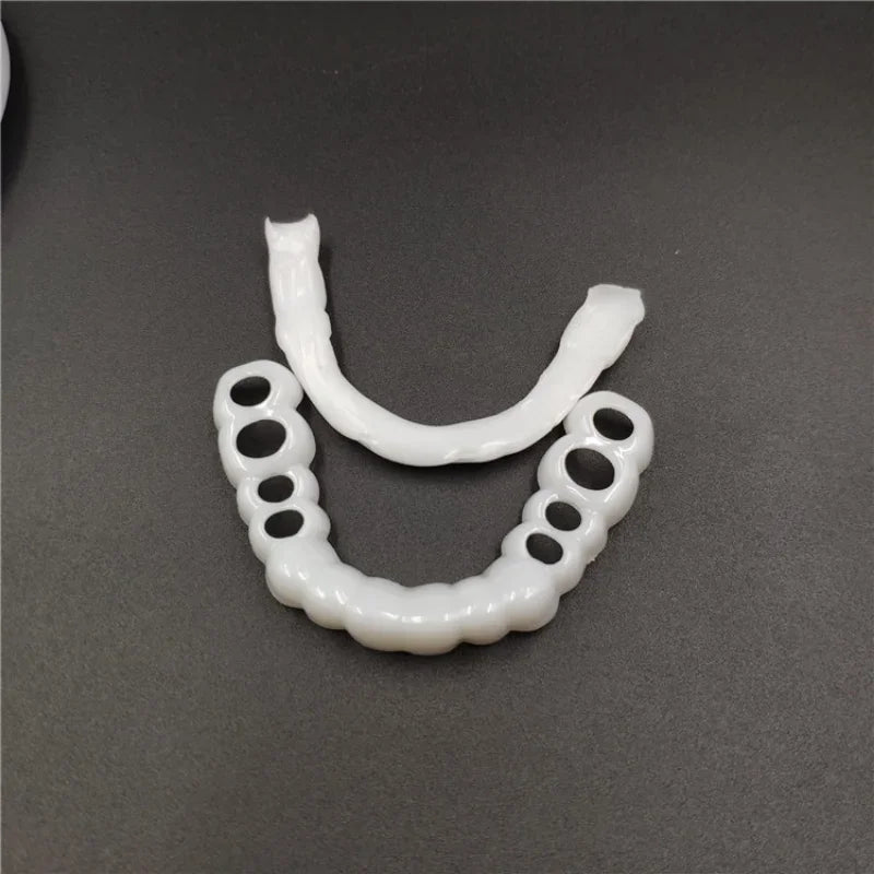 1 Pair Snap on Teeth Veneers for Men and Women Cover The Imperfect Teeth Fake Tooth Instant Confidence Smile Temporary Teeth Peaceful Pleasures Health and Wellness