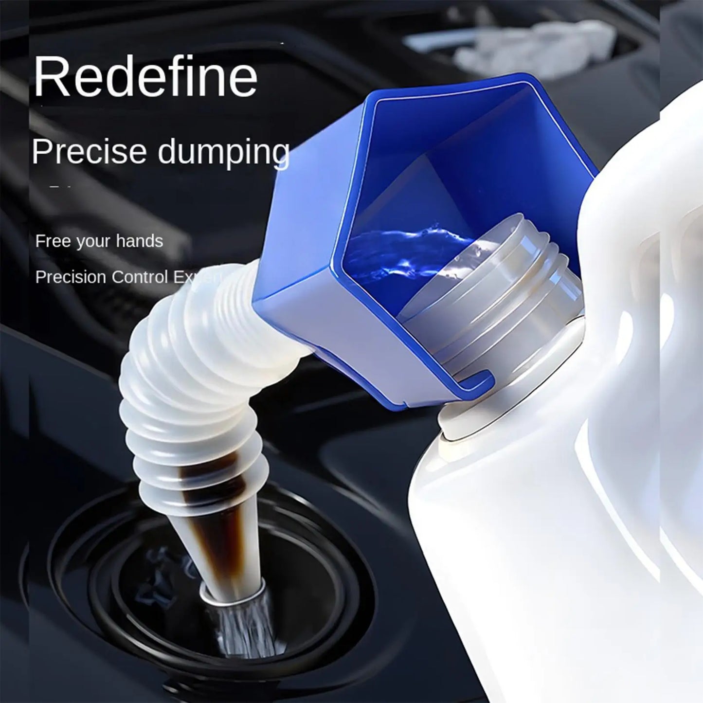 Retractable Oil Funnel Flexible Hose – Foldable Fluid Transfer